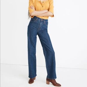 Madewell Slim Wide-Leg Full-length Jeans in Birley Wash